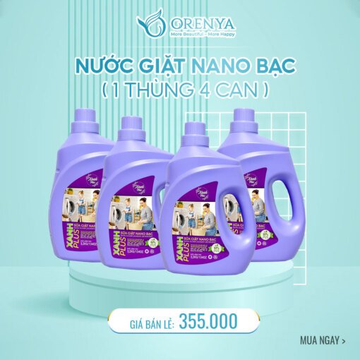 Sua giat Nano Bac Xanh Plus Khu mui